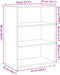 vidaXL - Dressoir - 70x41x93 - cm - bewerkt - hout - bruin - eikenkleur