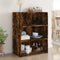 vidaXL - Dressoir - 70x41x93 - cm - bewerkt - hout - gerookt - eikenkleurig