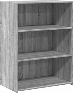 vidaXL - Dressoir - 70x41x93 - cm - bewerkt - hout - grijs - sonoma - eikenkleurig