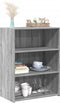 vidaXL - Dressoir - 70x41x93 - cm - bewerkt - hout - grijs - sonoma - eikenkleurig