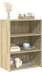 vidaXL - Dressoir - 70x41x93 - cm - bewerkt - hout - sonoma - eikenkleurig