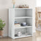 vidaXL - Dressoir - 70x41x93 - cm - bewerkt - hout - wit