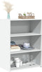 vidaXL - Dressoir - 70x41x93 - cm - bewerkt - hout - wit