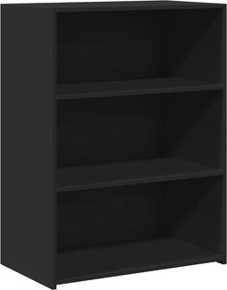 vidaXL - Dressoir - 70x41x93 - cm - bewerkt - hout - zwart