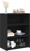 vidaXL - Dressoir - 70x41x93 - cm - bewerkt - hout - zwart