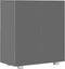 vidaXL - Dressoir - 71x35x80 - cm - spaanplaat - hoogglans - grijs