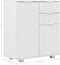 vidaXL - Dressoir - 71x35x80 - cm - spaanplaat - hoogglans - wit