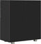 vidaXL - Dressoir - 71x35x80 - cm - spaanplaat - hoogglans - zwart