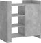 vidaXL - Dressoir - 73,5x35x75 - cm - bewerkt - hout - betongrijs