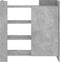 vidaXL - Dressoir - 73,5x35x75 - cm - bewerkt - hout - betongrijs