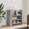 vidaXL - Dressoir - 73,5x35x75 - cm - bewerkt - hout - betongrijs
