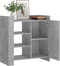 vidaXL - Dressoir - 73,5x35x75 - cm - bewerkt - hout - betongrijs