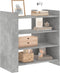 vidaXL - Dressoir - 73,5x35x75 - cm - bewerkt - hout - betongrijs