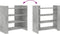 vidaXL - Dressoir - 73,5x35x75 - cm - bewerkt - hout - betongrijs