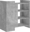 vidaXL - Dressoir - 73,5x35x75 - cm - bewerkt - hout - betongrijs