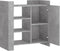 vidaXL - Dressoir - 73,5x35x75 - cm - bewerkt - hout - betongrijs