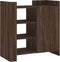 vidaXL - Dressoir - 73,5x35x75 - cm - bewerkt - hout - bruin - eikenkleur
