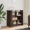 vidaXL - Dressoir - 73,5x35x75 - cm - bewerkt - hout - bruin - eikenkleur