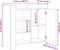 vidaXL - Dressoir - 73,5x35x75 - cm - bewerkt - hout - bruin - eikenkleur