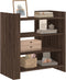 vidaXL - Dressoir - 73,5x35x75 - cm - bewerkt - hout - bruin - eikenkleur