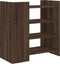 vidaXL - Dressoir - 73,5x35x75 - cm - bewerkt - hout - bruin - eikenkleur
