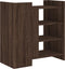 vidaXL - Dressoir - 73,5x35x75 - cm - bewerkt - hout - bruin - eikenkleur