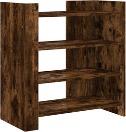 vidaXL - Dressoir - 73,5x35x75 - cm - bewerkt - hout - gerookt - eikenkleurig