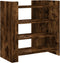 vidaXL - Dressoir - 73,5x35x75 - cm - bewerkt - hout - gerookt - eikenkleurig