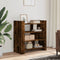 vidaXL - Dressoir - 73,5x35x75 - cm - bewerkt - hout - gerookt - eikenkleurig