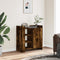 vidaXL - Dressoir - 73,5x35x75 - cm - bewerkt - hout - gerookt - eikenkleurig