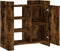vidaXL - Dressoir - 73,5x35x75 - cm - bewerkt - hout - gerookt - eikenkleurig