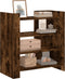 vidaXL - Dressoir - 73,5x35x75 - cm - bewerkt - hout - gerookt - eikenkleurig