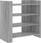 vidaXL - Dressoir - 73,5x35x75 - cm - bewerkt - hout - grijs - sonoma - eikenkleurig