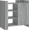 vidaXL - Dressoir - 73,5x35x75 - cm - bewerkt - hout - grijs - sonoma - eikenkleurig