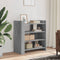 vidaXL - Dressoir - 73,5x35x75 - cm - bewerkt - hout - grijs - sonoma - eikenkleurig