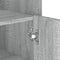 vidaXL - Dressoir - 73,5x35x75 - cm - bewerkt - hout - grijs - sonoma - eikenkleurig