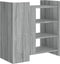 vidaXL - Dressoir - 73,5x35x75 - cm - bewerkt - hout - grijs - sonoma - eikenkleurig