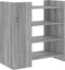 vidaXL - Dressoir - 73,5x35x75 - cm - bewerkt - hout - grijs - sonoma - eikenkleurig