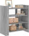 vidaXL - Dressoir - 73,5x35x75 - cm - bewerkt - hout - grijs - sonoma - eikenkleurig