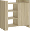 vidaXL - Dressoir - 73,5x35x75 - cm - bewerkt - hout - sonoma - eikenkleurig