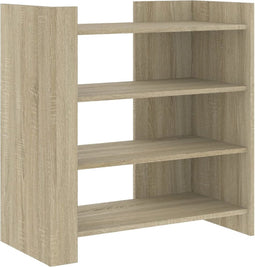 vidaXL - Dressoir - 73,5x35x75 - cm - bewerkt - hout - sonoma - eikenkleurig