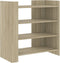 vidaXL - Dressoir - 73,5x35x75 - cm - bewerkt - hout - sonoma - eikenkleurig