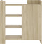 vidaXL - Dressoir - 73,5x35x75 - cm - bewerkt - hout - sonoma - eikenkleurig