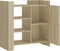 vidaXL - Dressoir - 73,5x35x75 - cm - bewerkt - hout - sonoma - eikenkleurig