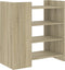 vidaXL - Dressoir - 73,5x35x75 - cm - bewerkt - hout - sonoma - eikenkleurig