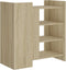 vidaXL - Dressoir - 73,5x35x75 - cm - bewerkt - hout - sonoma - eikenkleurig