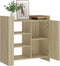 vidaXL - Dressoir - 73,5x35x75 - cm - bewerkt - hout - sonoma - eikenkleurig