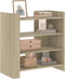 vidaXL - Dressoir - 73,5x35x75 - cm - bewerkt - hout - sonoma - eikenkleurig