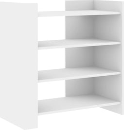vidaXL - Dressoir - 73,5x35x75 - cm - bewerkt - hout - wit