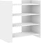 vidaXL - Dressoir - 73,5x35x75 - cm - bewerkt - hout - wit